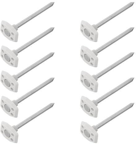 Multibros 10X Zeltbodennagel Metall Heringe | Robuste Erdnägel für Bodenplanen & Zeltböden | Zelthering Ø6 mm, 10 cm lang | Wetterfest & Stabil | Camping Zubehör