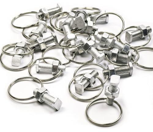 Lot de 20 boulons et rondelles de serre, accessoires de serre à tête coupée, écrous et boulons de serre en aluminium pour la fabrication d'ancrage de maison verte, fixation de plantes en pot