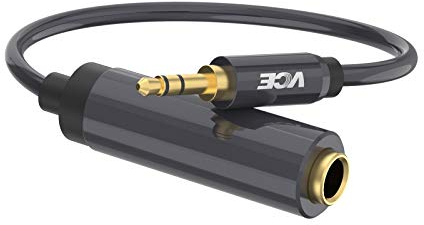 VCE Headphone Adapter 3.5mm Male to 6.35mm Female Audio Jack Adapter Converter 20cm