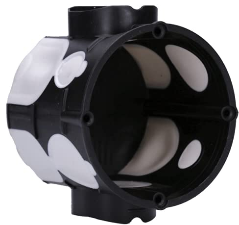 Voxura Unterputz-Gerätedose Schalterdose winddicht UP 60mm tief Ø 60mm M25 Schwarz 75 Stück