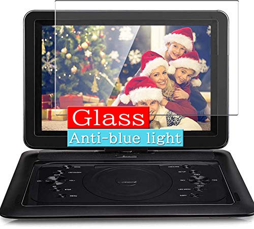 ノーブランド品 VacFun Anti Lumière Bleue Protection d'écran en Verre Trempé, compatible avec DR.J Portable DVD Player 14 Visible Area Screen Protector NewVersion