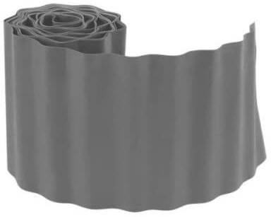 Garden Mile® Various Sizes Strong Green Garden Lawn Border Edging Edging For Grass Borders Flower Beds Stones Flexible Plastic Edger (grey border edging)