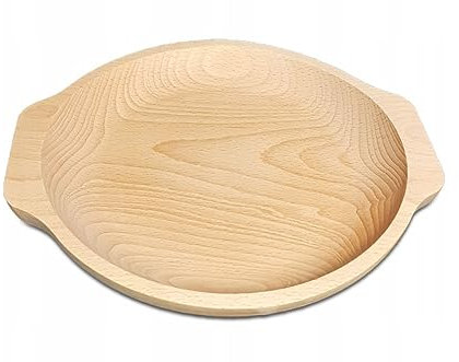 Wooden World - Assiette décorative en bois pour servir des plats et des apéritifs - ronde