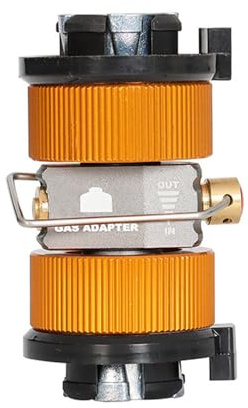 Hamans Gasflaska påfyllningsadapter, gasflaska påfyllningsadapter, bärbar gastrycksventil för utomhusbruk, multifunktionell campingbehållare ventilationsventil (ADAPTER-715 2 x 702)