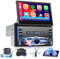 Ohradio 2-DIN Autoradio mit Motorisiertem, Versenkbarem 7-Zoll-Bildschirm, Bluetooth-Radio mit Wireless Carplay und Wireless Android Auto Mirro Link USB FM-Radio Rückfahrkamera + MIC
