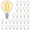 Yuusei Lampadine LED G40 per Catena Luminosa Esterno Solare, Pacchetto da 30 Lampadine Sostituzione 1W E12, Impermeabili IP45, Bianco Caldo 2700K, dc3V Resistenti Alle Rotture per Giardino