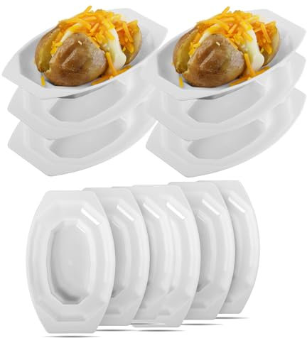 6Pcs Microwave Potato Baker Jacket Cooker Stand Steamer Potato Holder Tool Dishwasher Safe Baker Tray