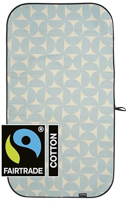 Brabantia alfombra para planchar ropa, 6 capas de material resistente, accesorio ideal para la plancha de viaje, planchado de ropa seguro gracias a la base antideslizante, Fresh Breeze,65 x 1 x 120 cm