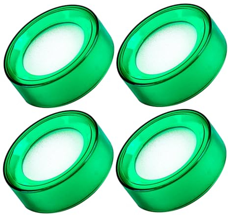 LIGHTAOTAO Applicatore Umidificatore per Dita in Spugna Rotonda Verde 4 Pezzi per Contare Soldi e Organizzare Documenti Materiale Plastico Efficiente per Ufficio