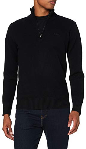 Schott NYC Uomo Pllance2 Maglione Pullover Not Applicable, Black, Medium