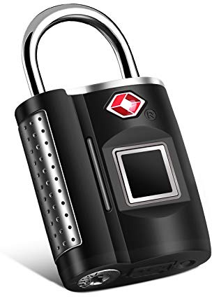 Fingerprint Lock, TSA Approved Smart Digital Locker Lock for Gym, Luggage, Travel, House Door, Suitcase, Backpack, School, Bike,Office, Keyless