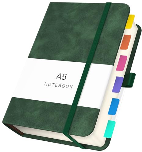Yarotm Cuaderno de Notas A5-360 Páginas Libreta con Líneas - 100gsm Papel Rayado Cuaderno A5 para Note Taking, Planificación, Estudio, Viajes, Diario - A5 Notebook