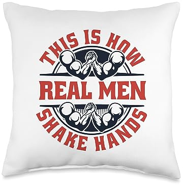 Professional Arm Wrestling Table Beginner Gifts Watch Me Pin Exercise Hand Trainer Arm Wrestling Throw Pillow, 16x16, Multicolor