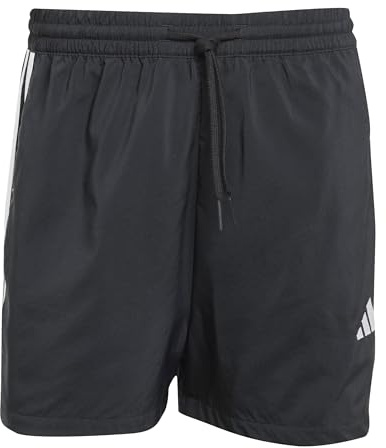 Adidas Men's Essential Three Stripes Chelsea Short 5IN, Black/White, XL