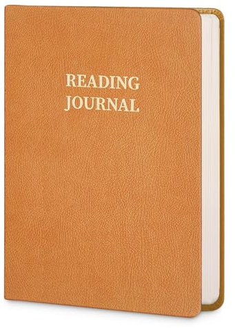 TSFPapier läsning journal bokälskare gåvor bok journal inbunden läder för läsare granska och spåra din läsning (121 bokrecensioner, kaki)