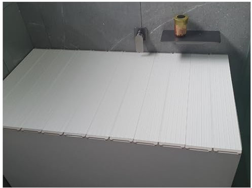 Vassoio da bagno con copertura isolante pieghevole e tagliere antipolvere scalabile per bagno al latte e spa, spessore 1 cm (120 cm x 75 cm)