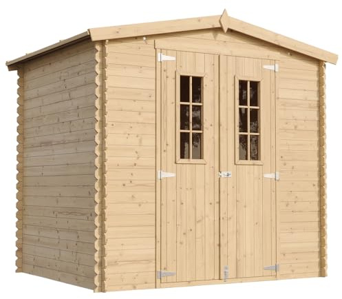 Abri de Jardin en Bois - Stockage extérieur I236xL226xH218 cm/ 4.33 m2 Petit abri à Outils, Local à vélos - TIMBELA M369C