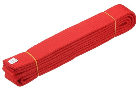 YELARXI Karate Belt, Martial Arts Ranking Belt for Taekwondo Karate Judo 5.9 ft & Red