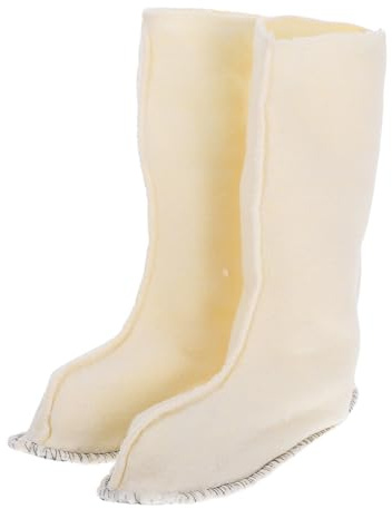 NUSITOU Calcetines para Botas de Lluvia para Mujer hasta Media Pantorrilla, Forro Cálido de Felpa Corta, Calcetines Térmicos Impermeables para Botas de Agua, Protección contra Frío