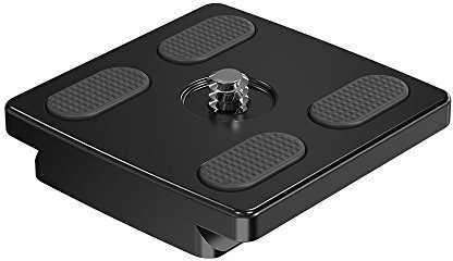 K&F Concept Plateau Rapide 1/4 Adaptateur de Plateau Dégagement Rapide Trépied Attache en Aluminium