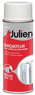 Julien Peinture Aérosol pour Radiateur en Phase Aqueuse - Blanc Mat - 400ml