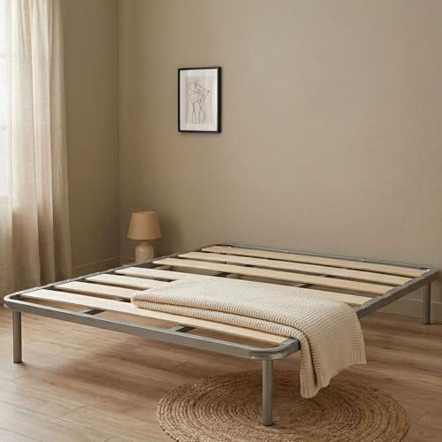 Talamo Italia - Rete letto matrimoniale Anagaia, Rete ortopedica a doghe larghe, 100% Made in Italy, Cm 160x190h31