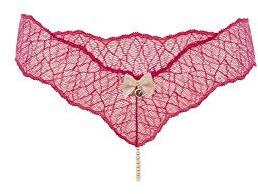 Bracli 2041 Perlenstring Sydney (einreihig) S, M, L in 4 Farben Größe M, Farbe rot