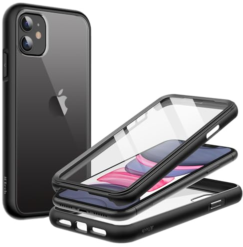 JETech Cover per iPhone 11, Protezione 360°, Nero