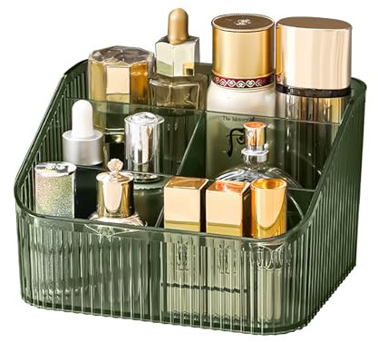 Homeanda Makeup Organiser Storage Compartments, Skin Care Cosmetic Organiser, Makeup Organiser and Storage(Green)