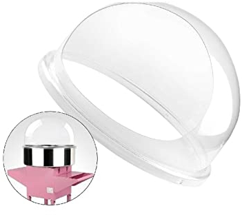Cubierta de máquina de algodón de azúcar comercial de 21 pulgadas, fabricante de azúcar de hilo dental transparente, escudo de burbujas, cúpula, fiesta de niños, celebración de vacaciones