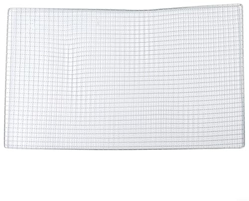 Grille de barbecue en acier inoxydable pour barbecue, grille de barbecue pour extérieur, jardin, camping, voyage, randonnée (60 x 40 cm)