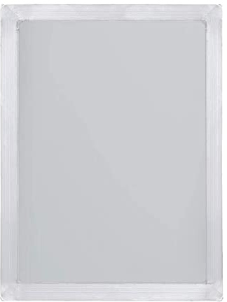 Aluminium-Seiddruckrahmen mit 110 weißen Siebdruck-Set, 30 x 40 cm