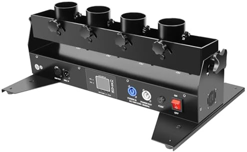 Máquina de cañón de confeti, lanzador de confeti profesional con DMX/control remoto, ángulo ajustable de 180° para actuaciones en escenario y fiestas
