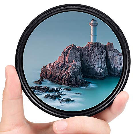 Fotover 67mm Neutrale Graufilter,Slim Variabler ND Filter Einstellbare ND Fader ND2-ND400 Objektiv Filter für Canon Nikon Sony Pentax Olympus Fuji DSLR Kamera + 3 Slot Nylon Filterbeutel