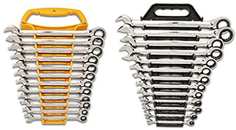 GEARWRENCH 25 Pc. Combination Ratcheting Wrench Set, SAE/MM - 86700