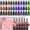 Clara Colors Gel Nagellack Set, 12 Farben glitzernder Glitzer 9D Chamäleon Katzenaugen Gel Nagellack Set mit Magnet leichter Basis und Decklack magnetischer StarterSet DIY