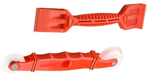 Confezione da 2 attrezzi per l'installazione di strisce sigillanti con manico ergonomico, pratico strumento per vetri, pala per vetri