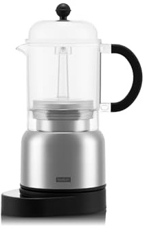 Bodum 17oz Chambord Electric Espresso Coffee Maker, Plastic Carafe w/Wi-Fi Control & Programmable Timer, Polished Stainless Steel