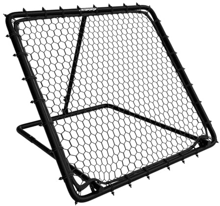 ArtSport Fußball Rebounder Power Pass - Verstellbar & stabil - Perfekt für Training - Indoor Outdoor Trainingszubehör - Netz Prellwand Kinder