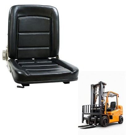 Sedile universale per carrello elevatore, sedile del trattore pieghevole con angolo posteriore regolabile e guida scorrevole