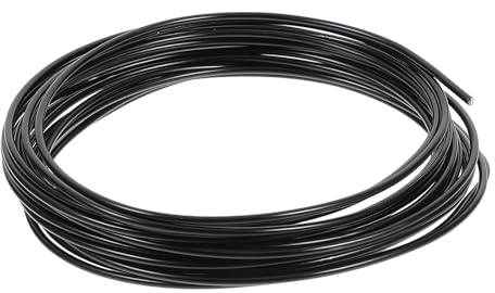 WESIEVYA Alambre de Aluminio para Bonsáis Flexible y Práctico, 2 Mm de Grosor y 5 Metros de Largo, Color Negro, Cable para Fijación y Entrenamiento de Bonsáis en Jardín y Macetas,