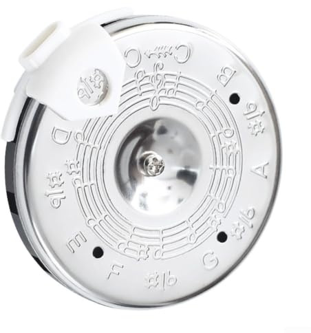 Exakt stämapparat visselpipa kromatisk 13 anteckningar C till C metall pitch pipe för sångare instrument inkl. väska