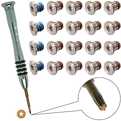 2 set di viti di ricambio con cacciavite per MacBook Pro 13 o 15 pollici Retina Display A1398 A1425 A1502 2012-2015, custodia inferiore P5 Pentalobe kit di riparazione computer portatile PC