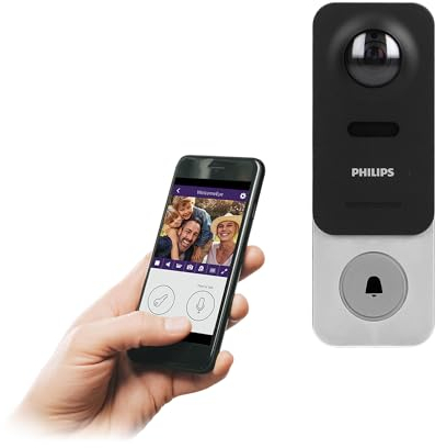 Philips WelcomeEye Link, Smart-Video-Türsprechanlage mit WiFi wiederaufladbare Batterie, 531134 Philips Polen 5908254811586