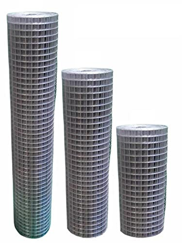 Galvanised Welded Wire Mesh Garden Pet Dog Cat Bird Aviary Rabbit Hutch Fencing Available 2FT, 3FT, 4FT Widths/Heights. 5m or 25m Rolls (3FT 2 x 2 2.4mm 25m)