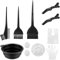 VARHHUXHA 10 Pcs Hair Dye Coloring Set Colouring Kit, DIY Beauty Salon Hair Dye Bleaching Tools Kit, Including Brush, Mixing Bowl, Ear Cover, Shawl, Gloves, Clips