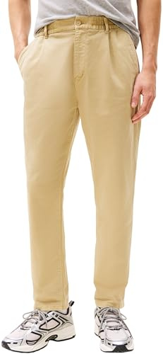Tommy Jeans Pantalón de Tela Hombre Isaac Twill Casual Pierna Ancha, Beige (Relic Tan), XXL