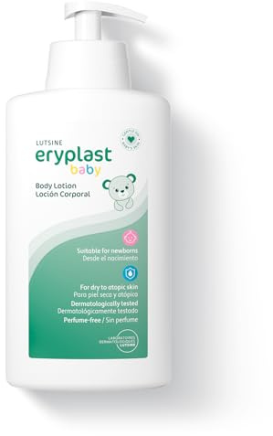 Eryplast Lozione per il corpo 500 ml - Body Lotion - Lozione idratante per bambini - Dermatologicamente testato e approvato dai pediatri