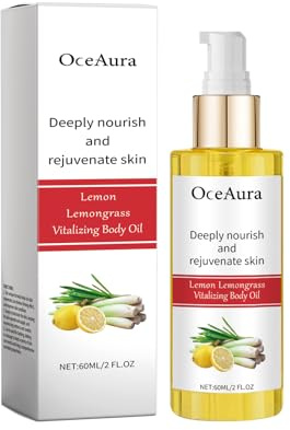 Yawdil Huile Hydratante Citronnelle Citronnelle Massages Quotidiens La Peau sur Tout Le Corps Huile De Soin Apaisante, Nourrissante Et Hydratante