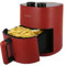 Friggitrice ad aria 4,5 L 1400 W (rossa, analogica)